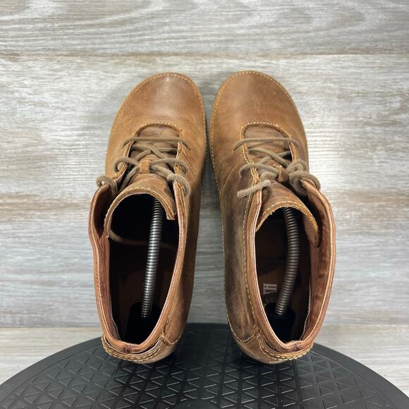 Duluth Trading Co Women’s Andina Brown Leather Lace Up Chukka Boots Size 8.5 - Picture 7 of 8